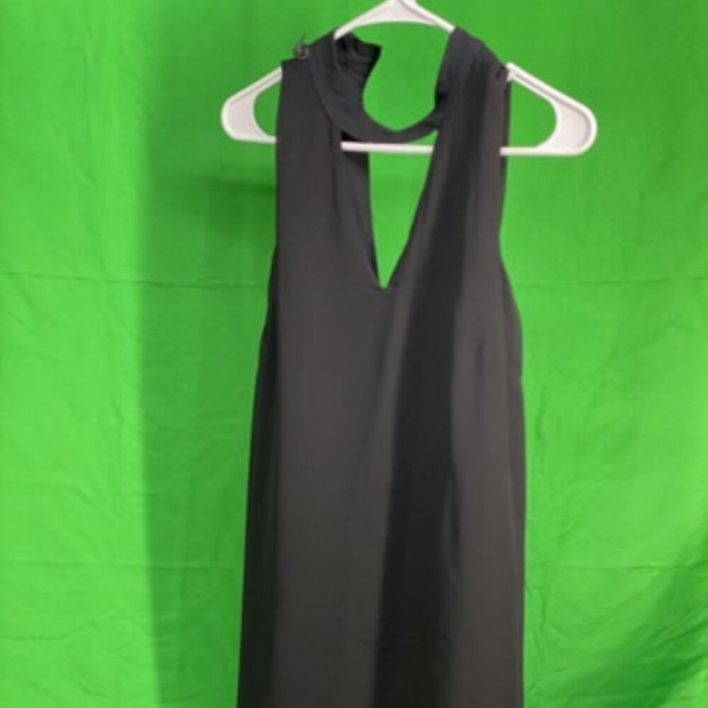 Halogen Formal black dress high neck size 4